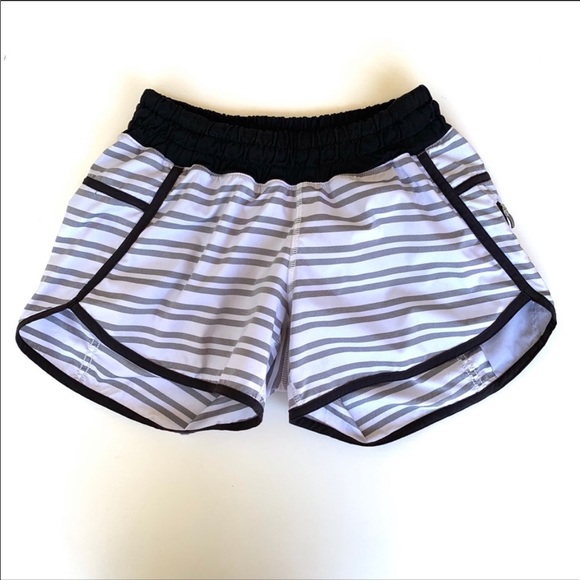 lululemon athletica Pants - RARE Lululemon Tracker Short Gray White Stripe